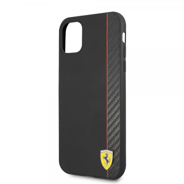 Ferrari iPhone 11 Cover On Track Carbon Stripe Sort