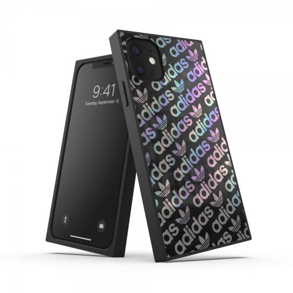Adidas iPhone 11 Cover OR Square Case FW19 Sort Holographic