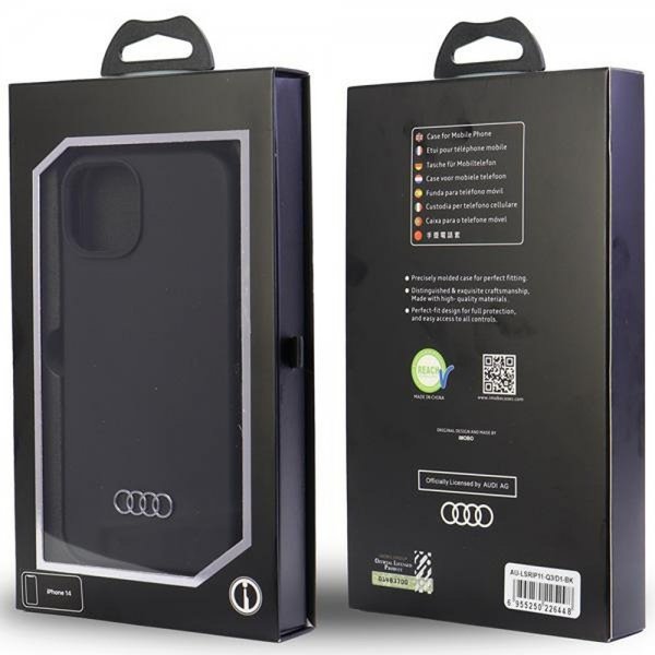 Audi iPhone 11 Cover Silikone Sort