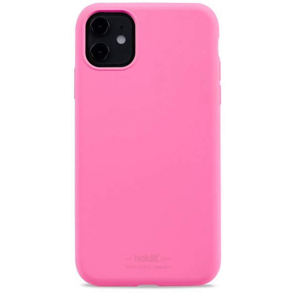 holdit iPhone 11 Cover Silikone Bright Pink