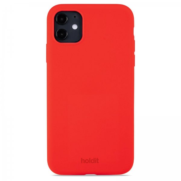 holdit iPhone 11 Cover Silikone Chili Red