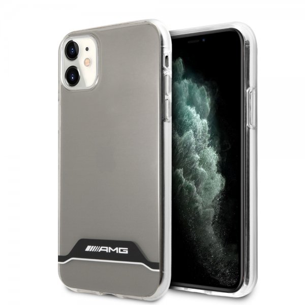 AMG iPhone 11 Cover Stripes Horizontal Transparent Sort