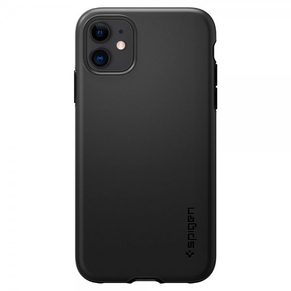 Spigen iPhone 11 Cover Thin Fit Pro Sort
