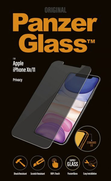 PanzerGlass iPhone Xr/11 Skærmbeskyttelse Standard Fit Privacy