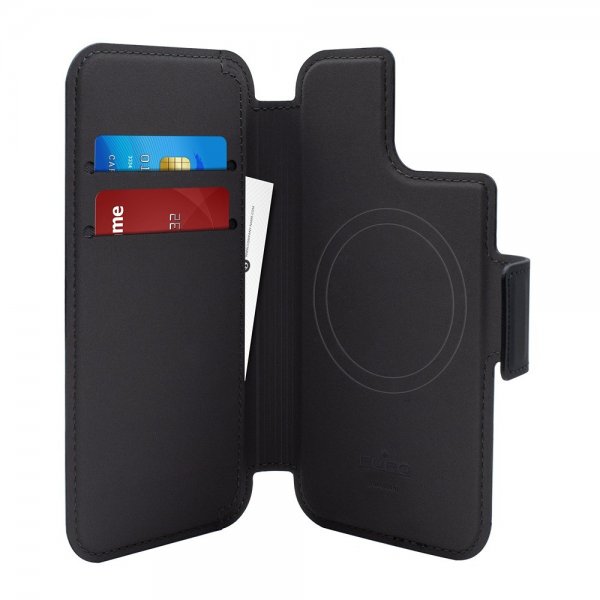 Puro iPhone 12/12 Pro/13/14/15 Cover MagSafe Folio Sort
