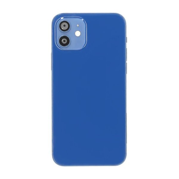 iPhone 12 Bagside med Komplet Ramme OEM - Blå