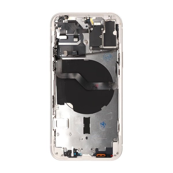 iPhone 12 Bagside med Komplet Ramme OEM - Hvid
