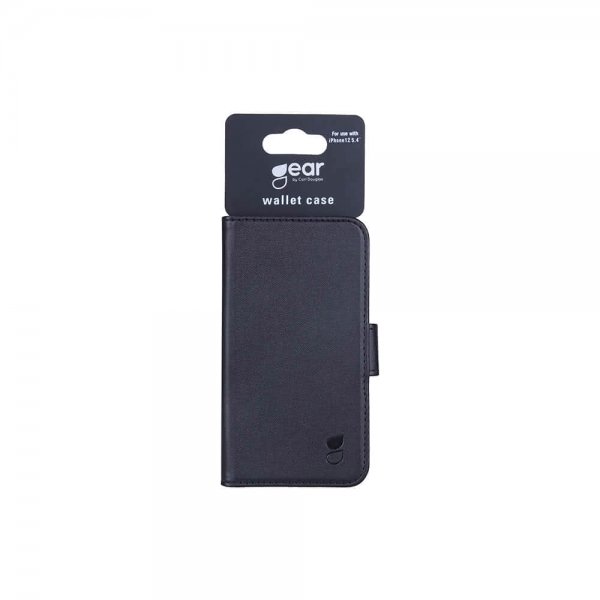 Gear iPhone 12 Mini Cover med Kortlomme Sort