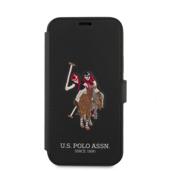 U.S. Polo iPhone 12/iPhone 12 Pro Etui Embroidery Sort
