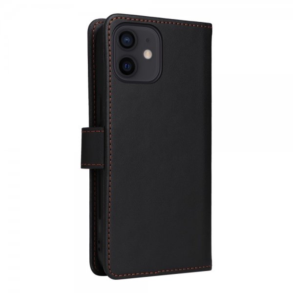 Betopnice iPhone 12/iPhone 12 Pro Etui med Aftageligt Cover 005 Sort