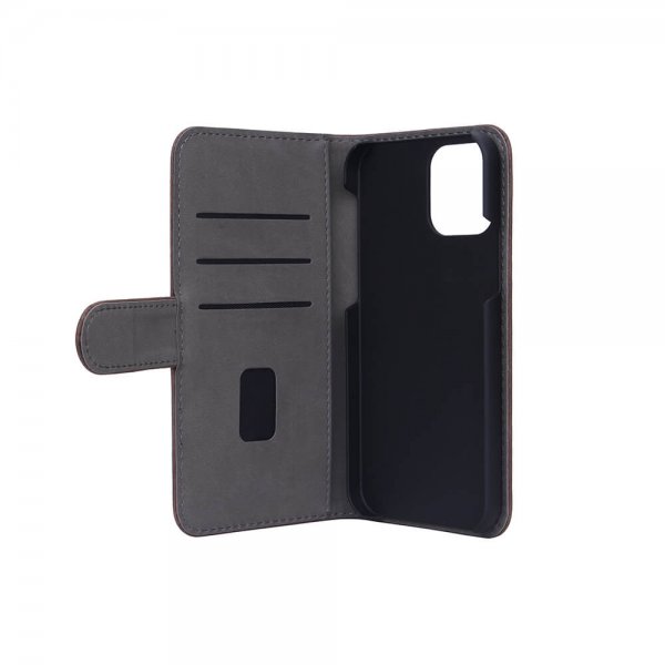 Gear iPhone 12/iPhone 12 Pro Etui Mobile Wallet Nubuck Brun