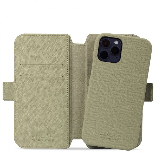 holdit iPhone 12/iPhone 12 Pro Pung Etui Magnet Khaki Green