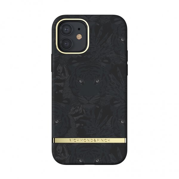 Richmond & Finch iPhone 12/iPhone 12 Pro Cover Black Tiger