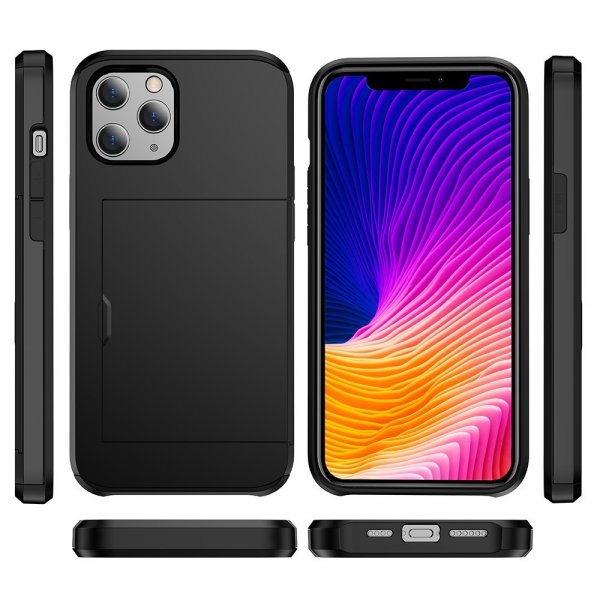iPhone 12/iPhone 12 Pro Cover Card Slide Blå