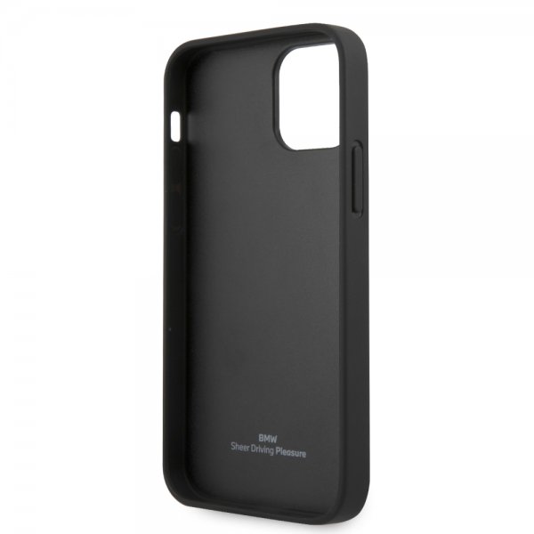 BMW iPhone 12/iPhone 12 Pro Cover Debossed Stripes Sort