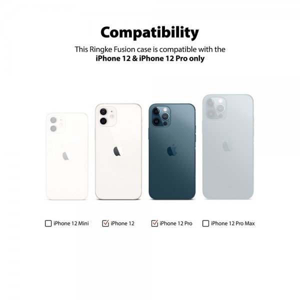 Ringke iPhone 12/iPhone 12 Pro Cover Fusion Matte Clear