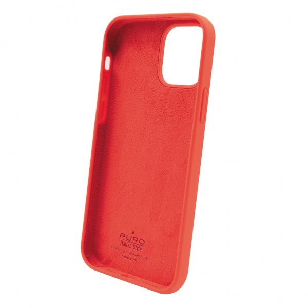 Puro iPhone 12/iPhone 12 Pro Cover Icon Rød