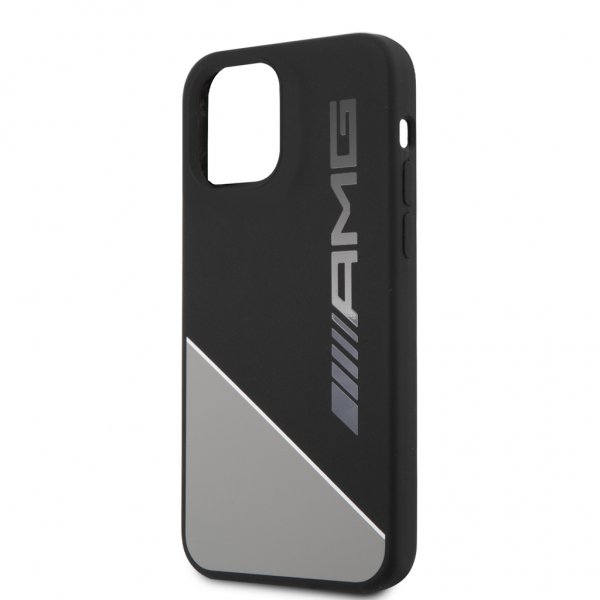 AMG iPhone 12/iPhone 12 Pro Cover Liquid Silicone Grå