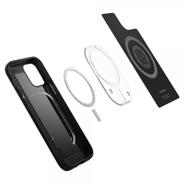 Spigen iPhone 12/iPhone 12 Pro Cover Mag Armor Mat Sort
