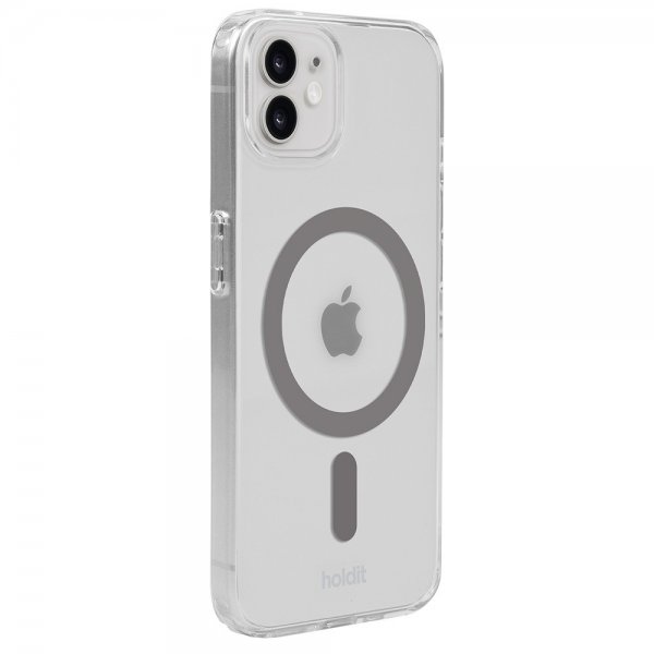 holdit iPhone 12/iPhone 12 Pro Cover MagSafe Case Space Gray Transparent