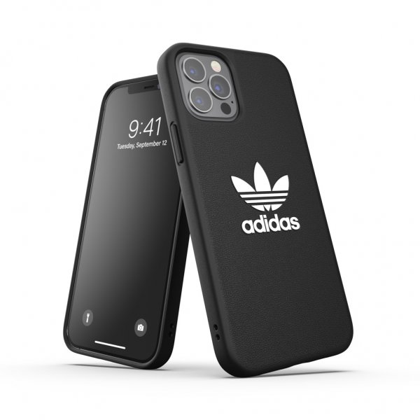 Adidas iPhone 12/iPhone 12 Pro Skal Støbt etui Basic Sort
