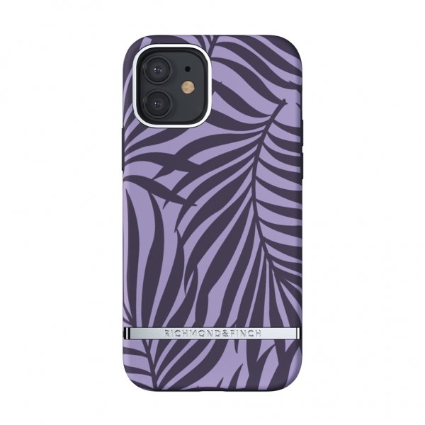Richmond & Finch iPhone 12/iPhone 12 Pro Cover Purple Palm