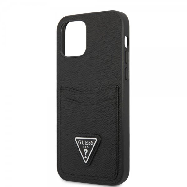 Guess iPhone 12/iPhone 12 Pro Cover Saffiano Double Cardslot Sort