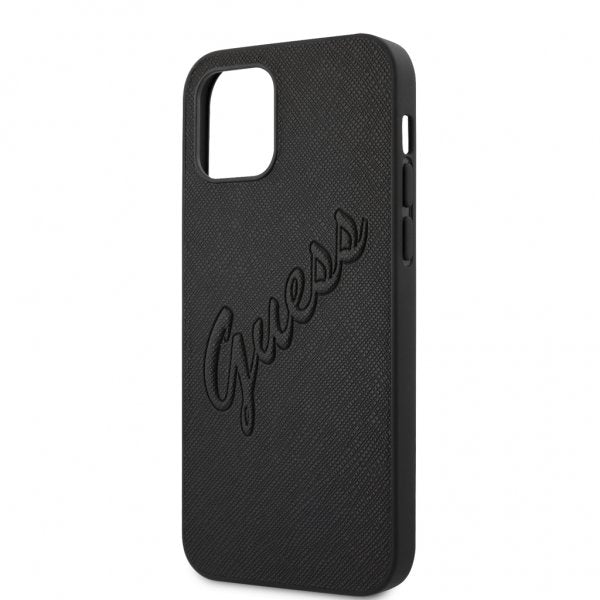 Guess iPhone 12/iPhone 12 Pro Cover Saffiano Vintage Script Sort