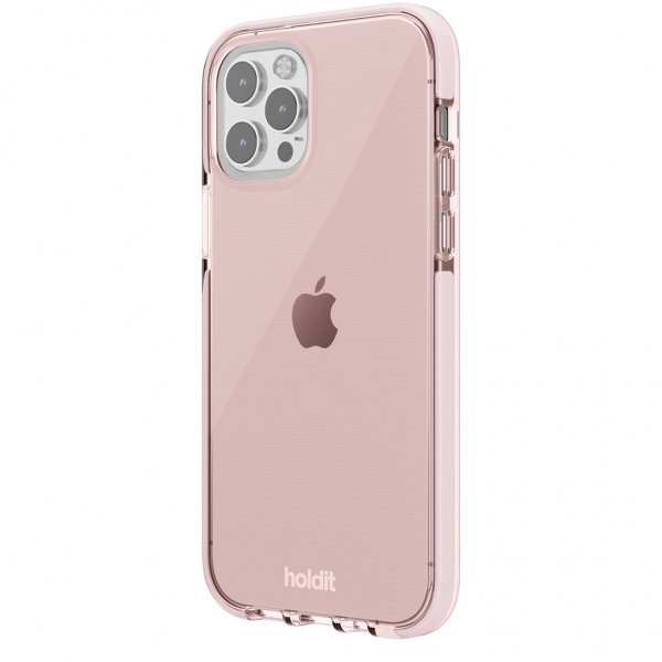 Holdit iPhone 12/iPhone 12 Pro Cover Seethru Blush Pink