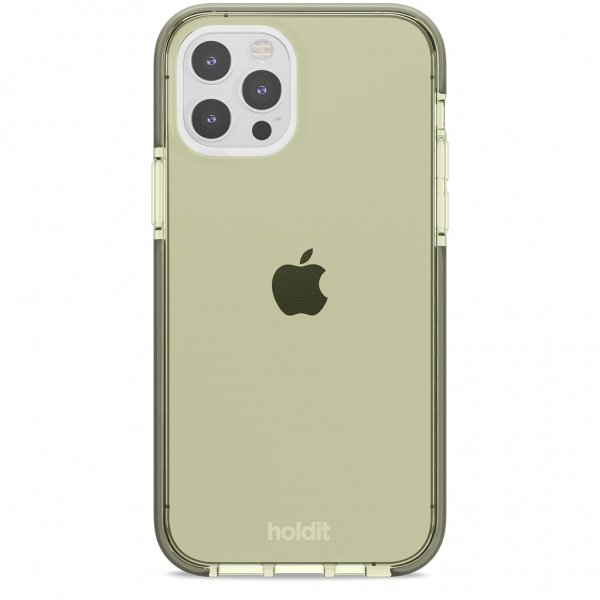 holdit iPhone 12/iPhone 12 Pro Cover Seethru Khaki Green