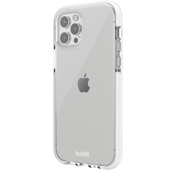 holdit iPhone 12/iPhone 12 Pro Cover Gennemsigtig Hvid