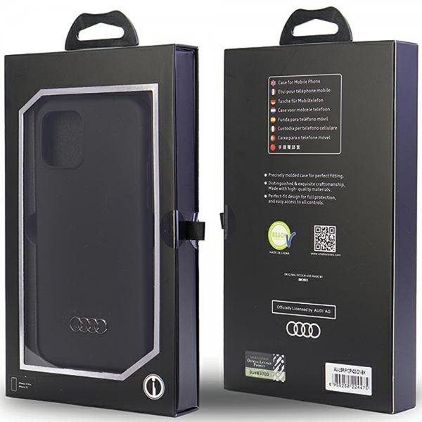 Audi iPhone 12/iPhone 12 Pro Cover Silikone Sort