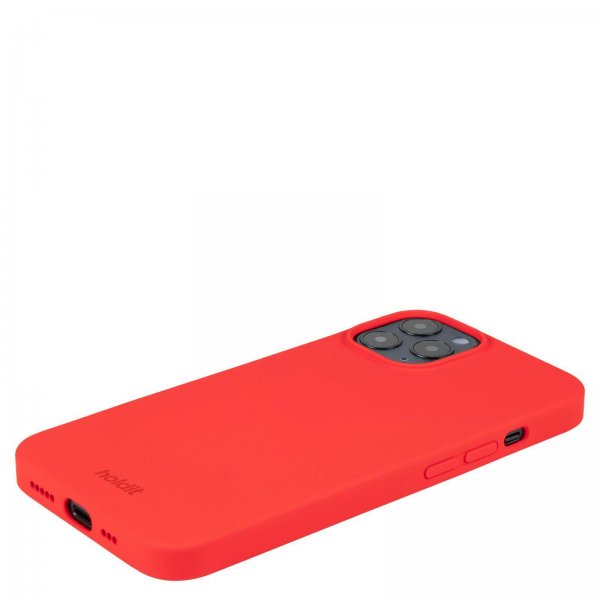 holdit iPhone 12/iPhone 12 Pro Cover Silikone Chili Red