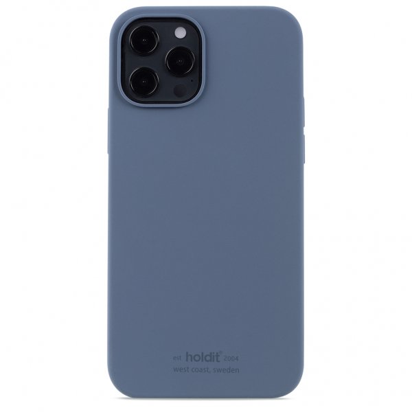 holdit iPhone 12/iPhone 12 Pro Cover Silikone Pacific Blue
