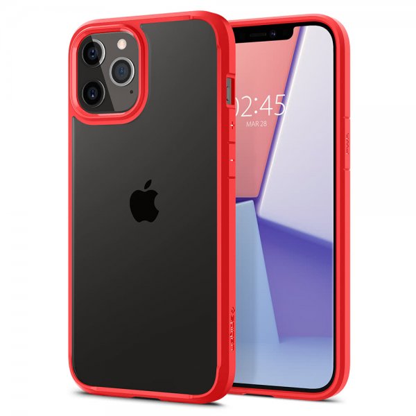 Spigen iPhone 12/iPhone 12 Pro Cover Ultra Hybrid Rød