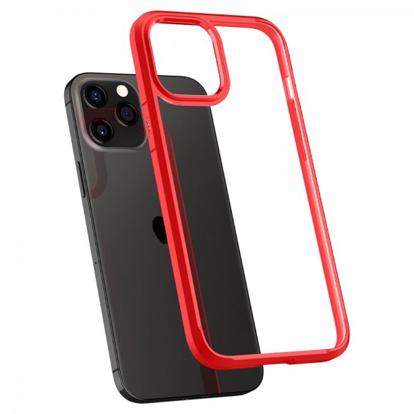 Spigen iPhone 12/iPhone 12 Pro Cover Ultra Hybrid Rød