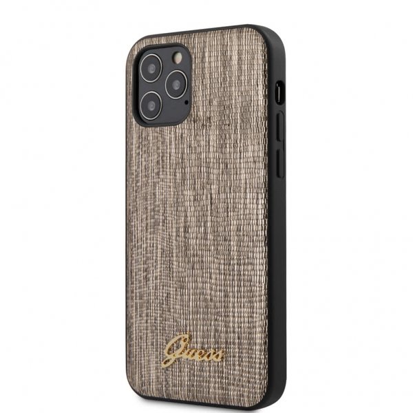 Guess iPhone 12/iPhone 12 Pro Cover Lizard Guld