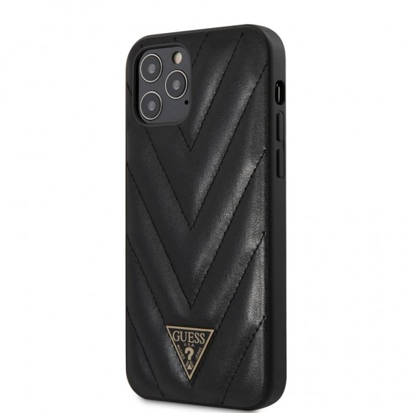 Guess iPhone 12/iPhone 12 Pro Cover V Quilted Sort