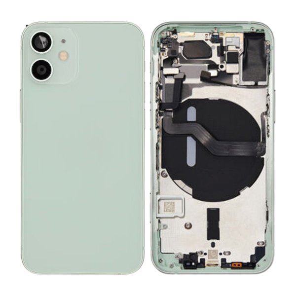 iPhone 12 Mini Bagside Komplet Med Smådele - Grøn