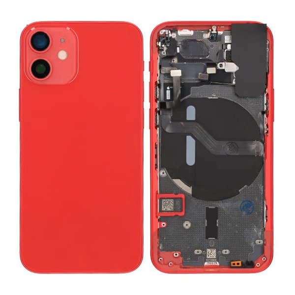 iPhone 12 Mini Bagside Komplet Med Smådele - Rød