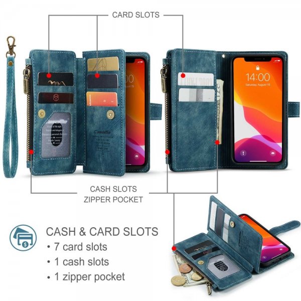 CaseMe iPhone 12 Mini Cover C30 Series Blå