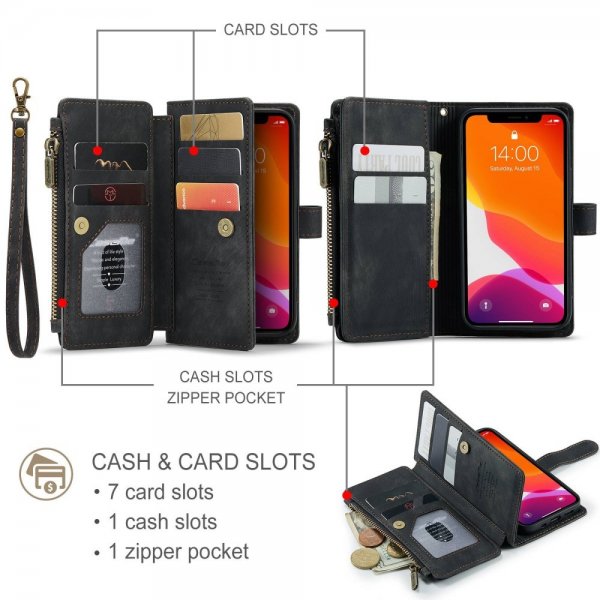 CaseMe iPhone 12 Mini Cover C30 Series Sort