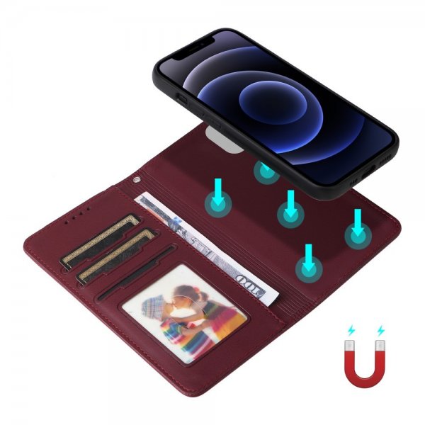 Betopnice iPhone 12 Mini Cover med Aftageligt Cover 005 Rød