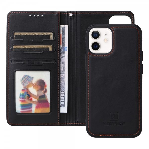 Betopnice iPhone 12 Mini Cover med Aftageligt Etui 005 Sort