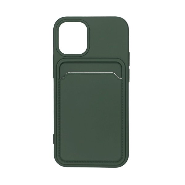 iPhone 12 Mini Cover Kortholder Grøn
