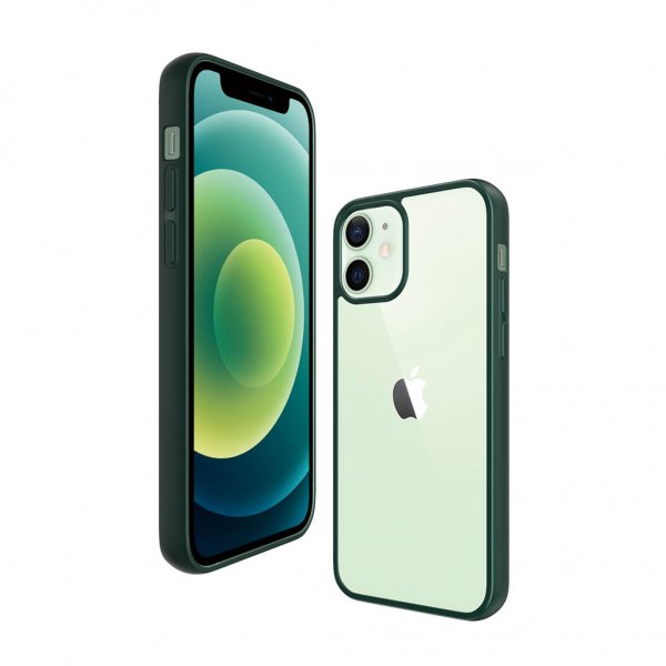 PanzerGlass iPhone 12 Mini Cover ClearCase Color Racing Green