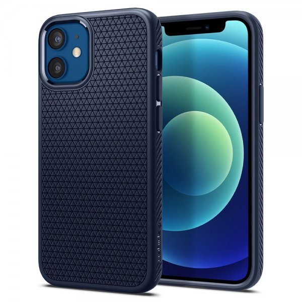 Spigen iPhone 12 Mini Cover Liquid Air Navy Blue