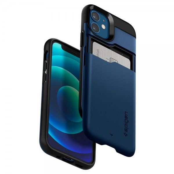 Spigen iPhone 12 Mini Cover Slim Armor CS Navy Blue