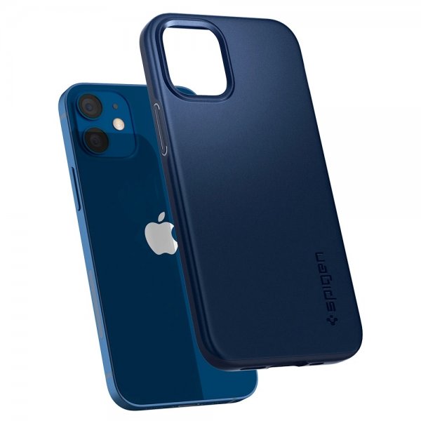 Spigen iPhone 12 Mini Cover Thin Fit Navy Blue