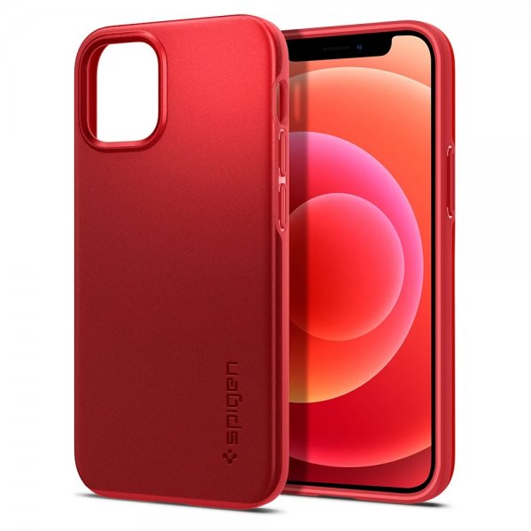 Spigen iPhone 12 Mini Cover Thin Fit Rød